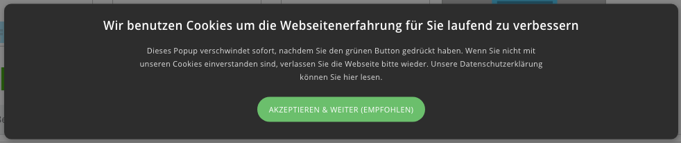 Empfehlung-Cookie-Banner